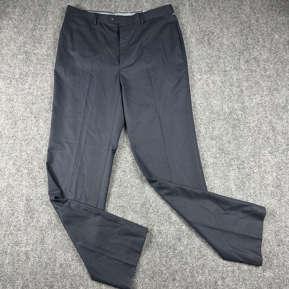 Tommy Hilfiger Dress Pants Mens 36x34 Blue George Slim Fit Straight Leg Business